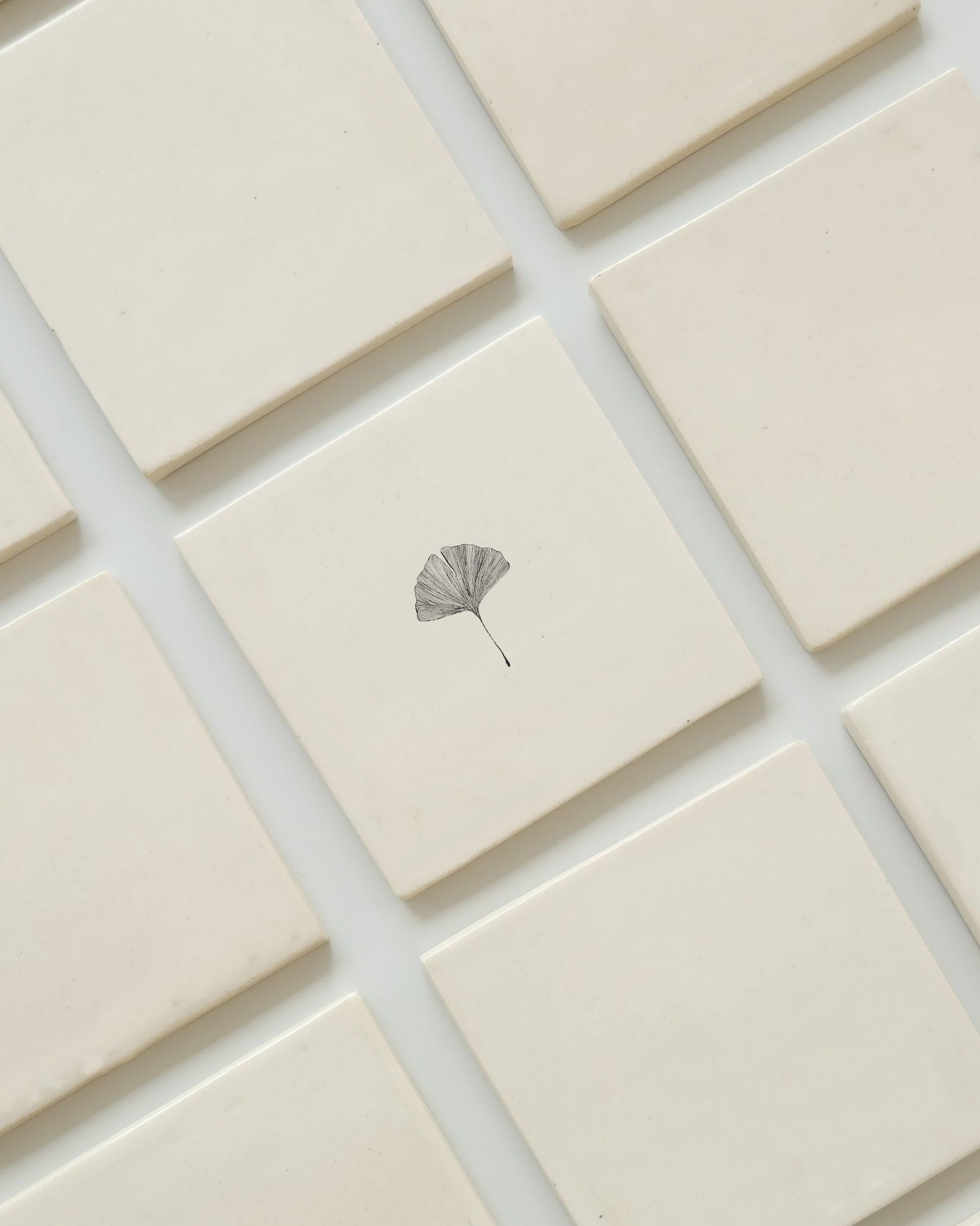 Gingko Tile (4"X4")