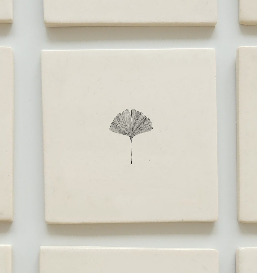 Gingko Tile (4"X4")