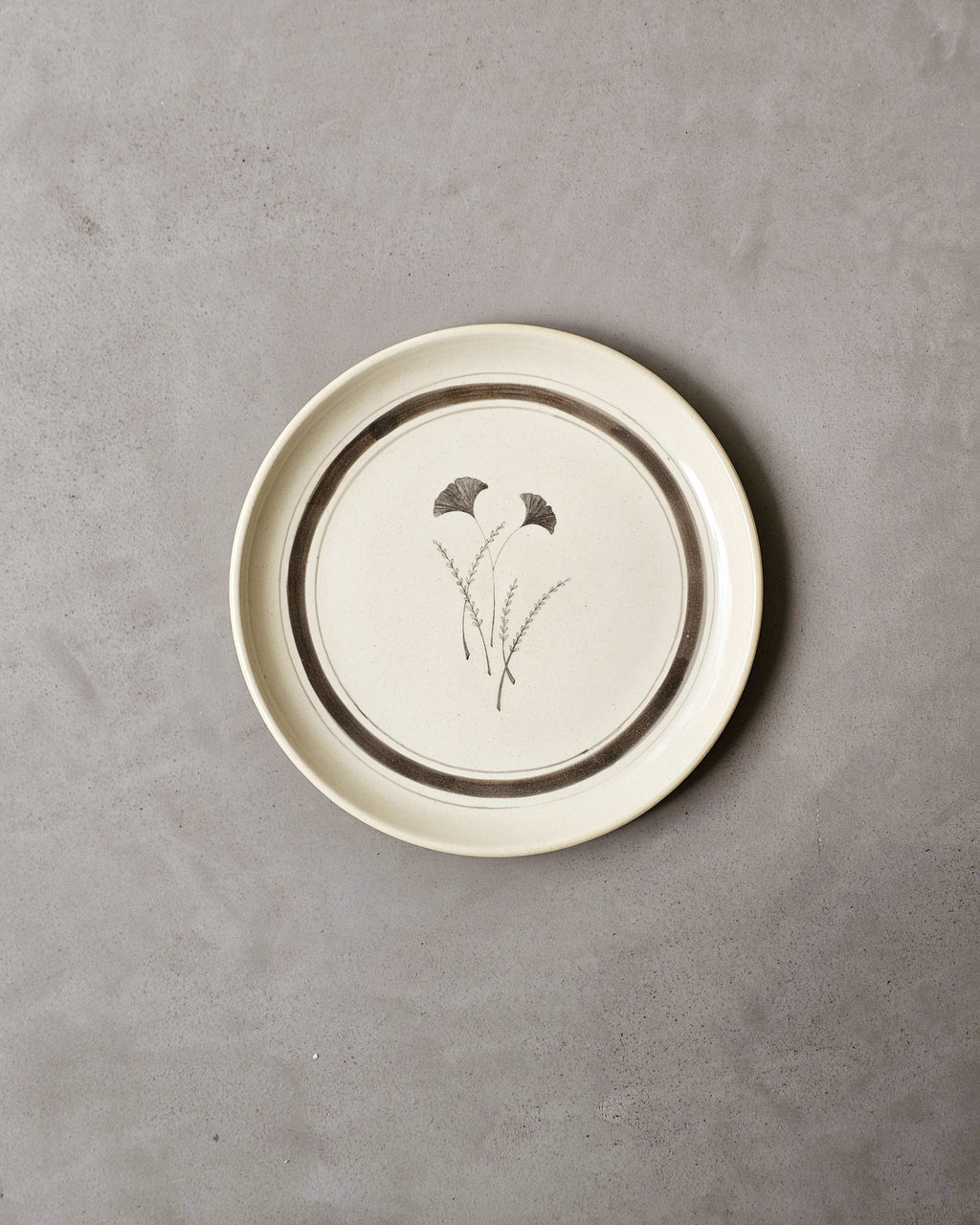 Gingko Quarter Plate ( 1 Piece)