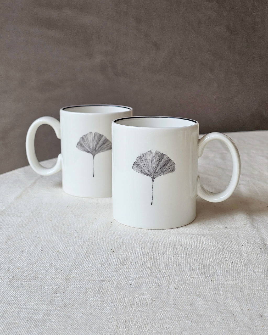 Gingko Mugs (Set of 2)
