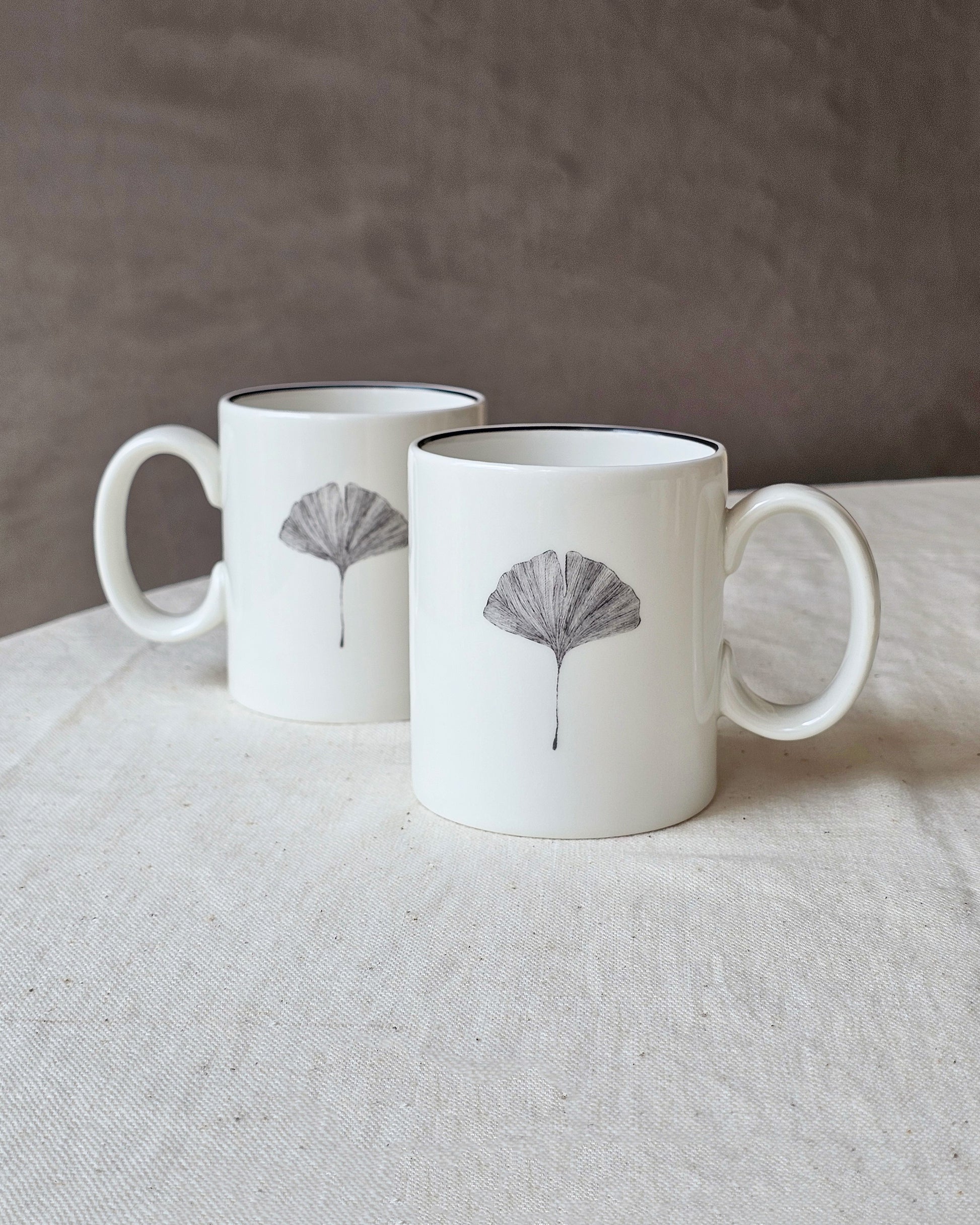 Gingko Mugs (Set of 2)
