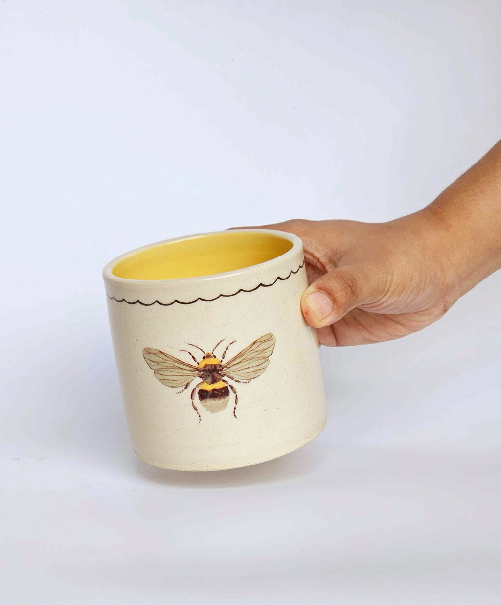Honey Bee Pen Stand Musterd   (1 Piece)