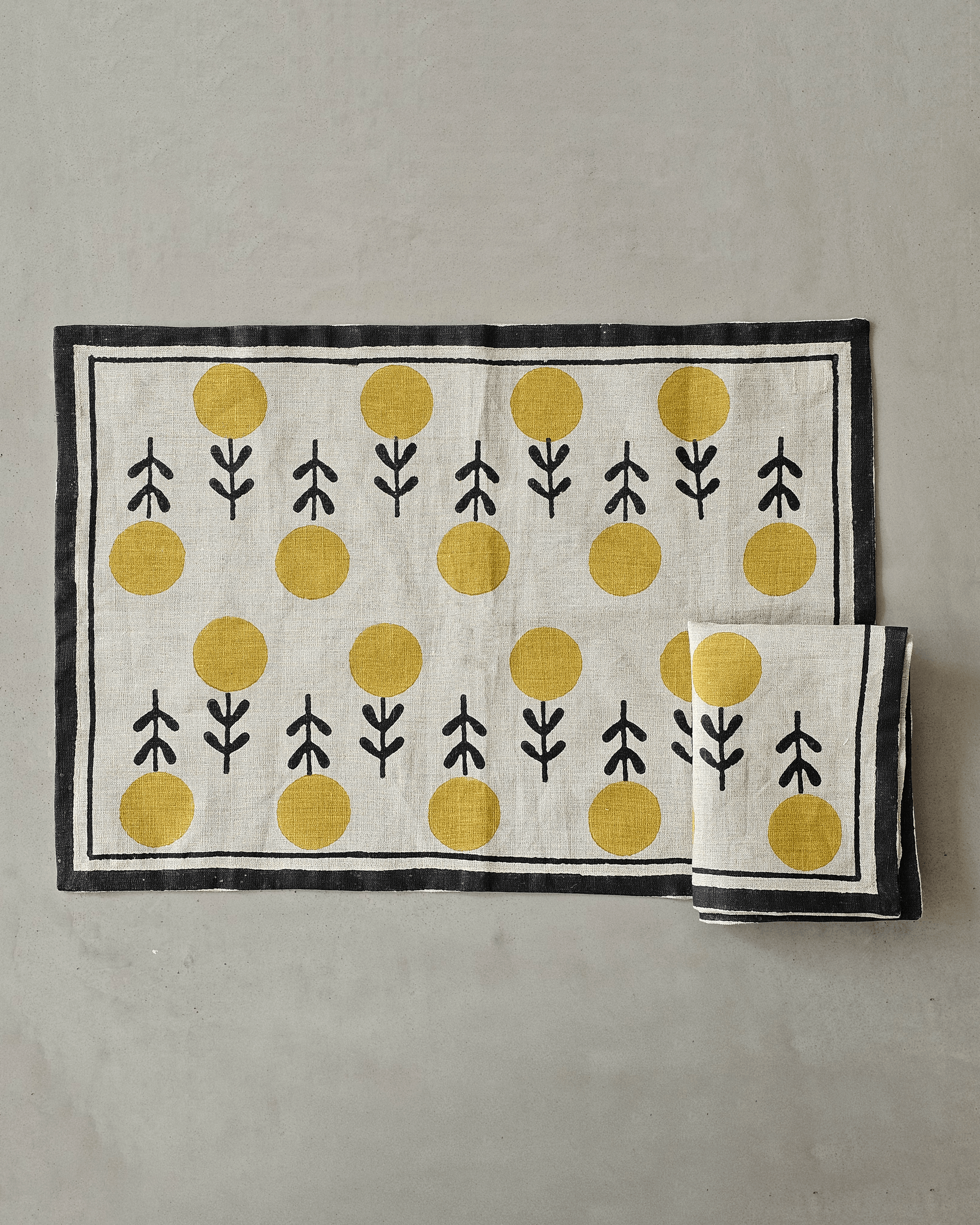 Kadam Tablemats, Ochre(Set of 2)