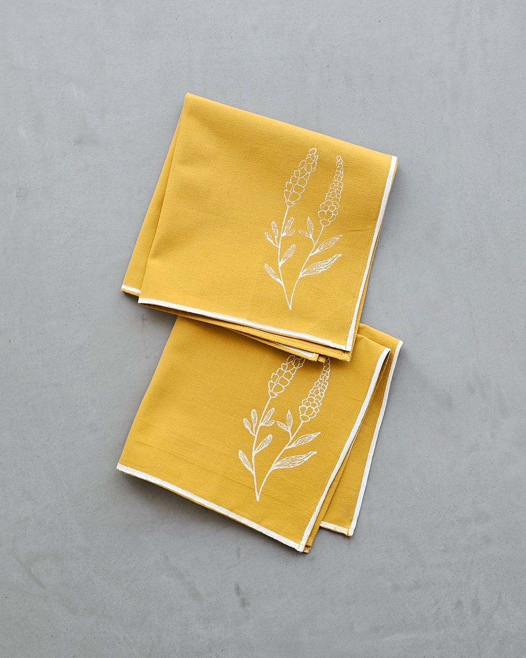Lavender Napkins, White ( Set of 2)