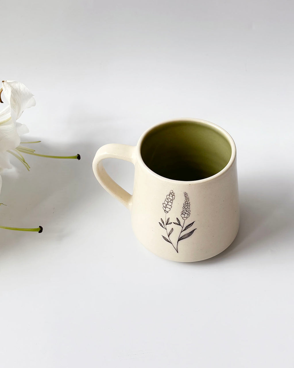 Lavender Coffee Mugs  (Set of 2)