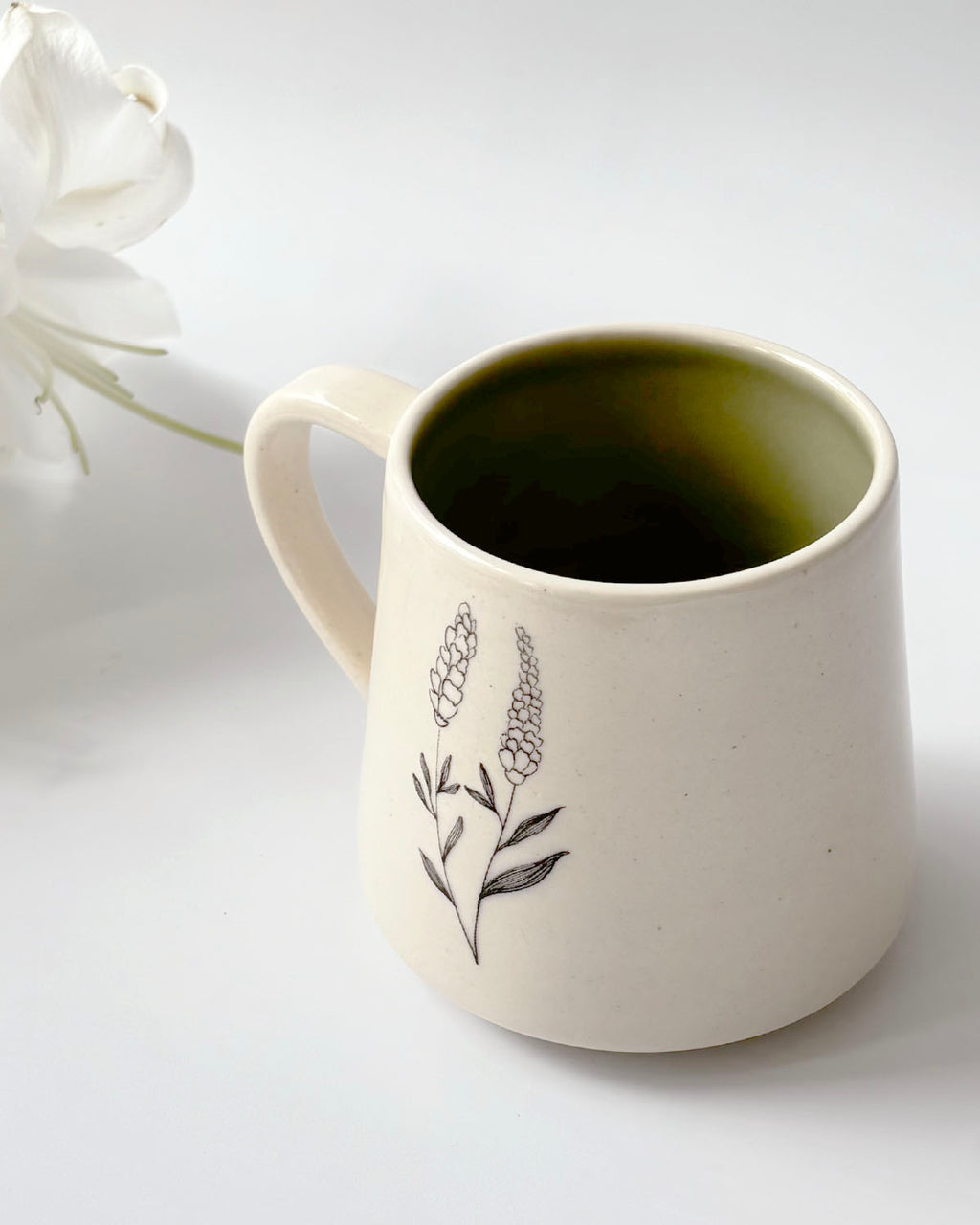 Lavender Coffee Mugs  (Set of 2)