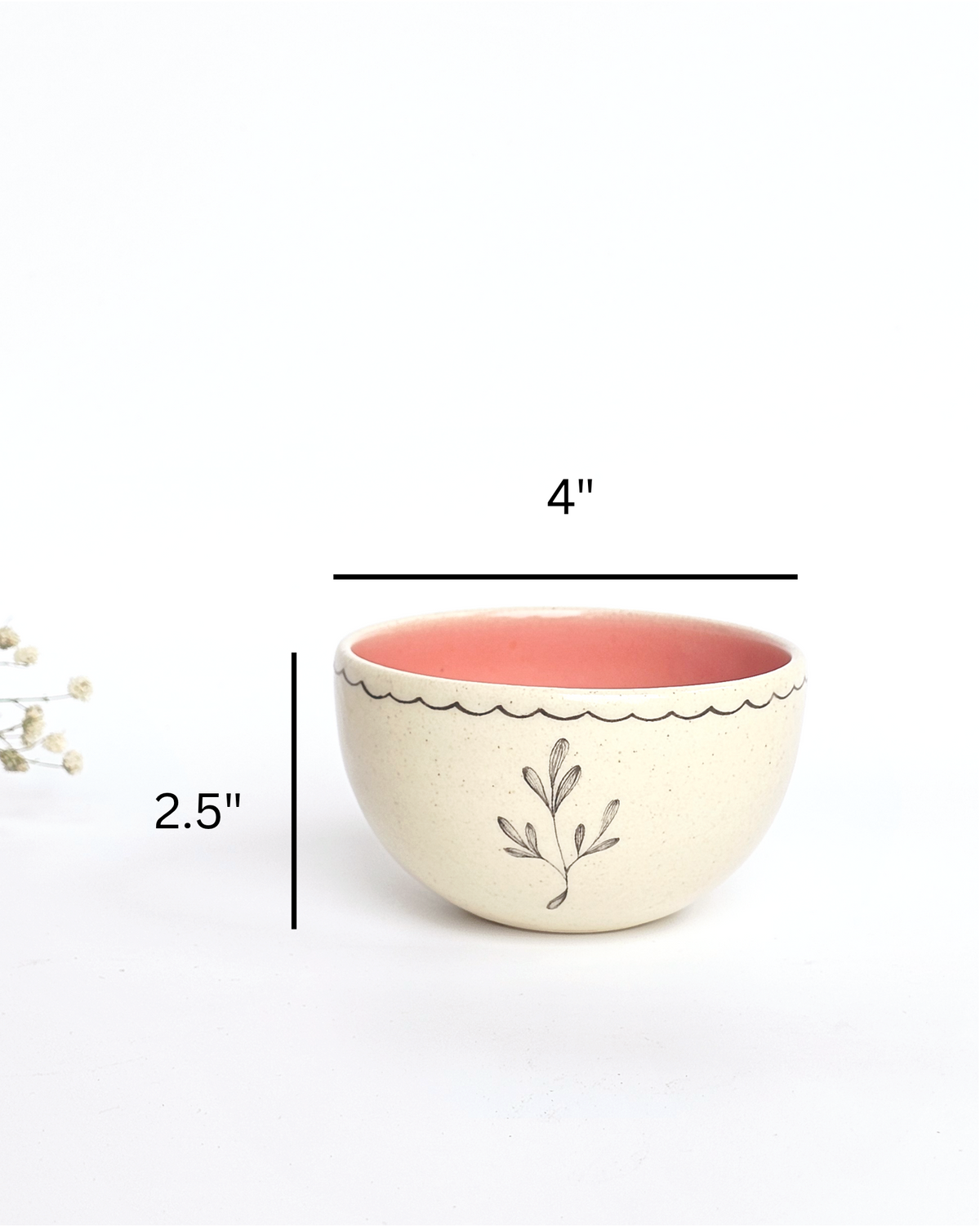 Lily Soup Bowls, Peach (Set of 2)