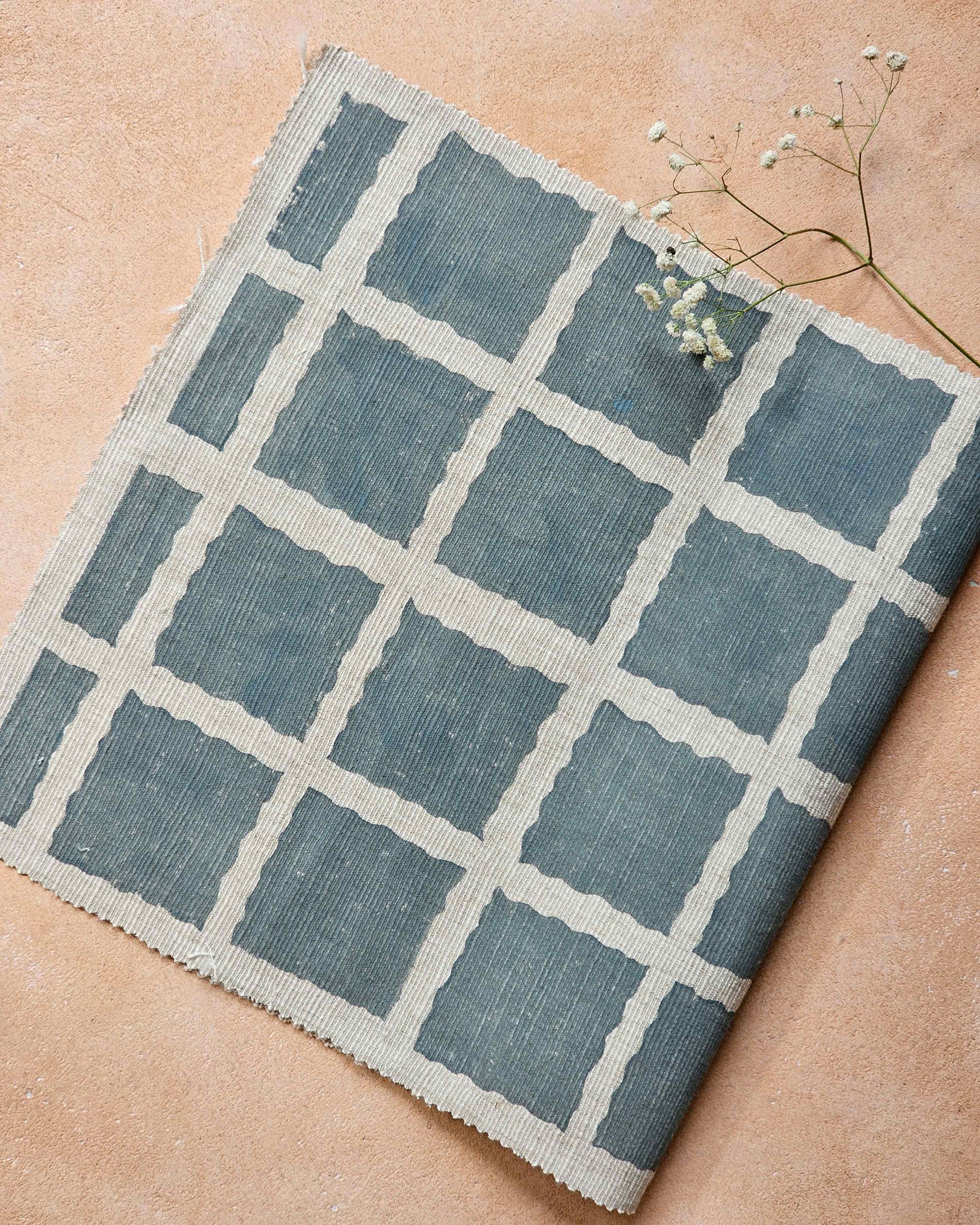 Mati Fabric, Steel Blue