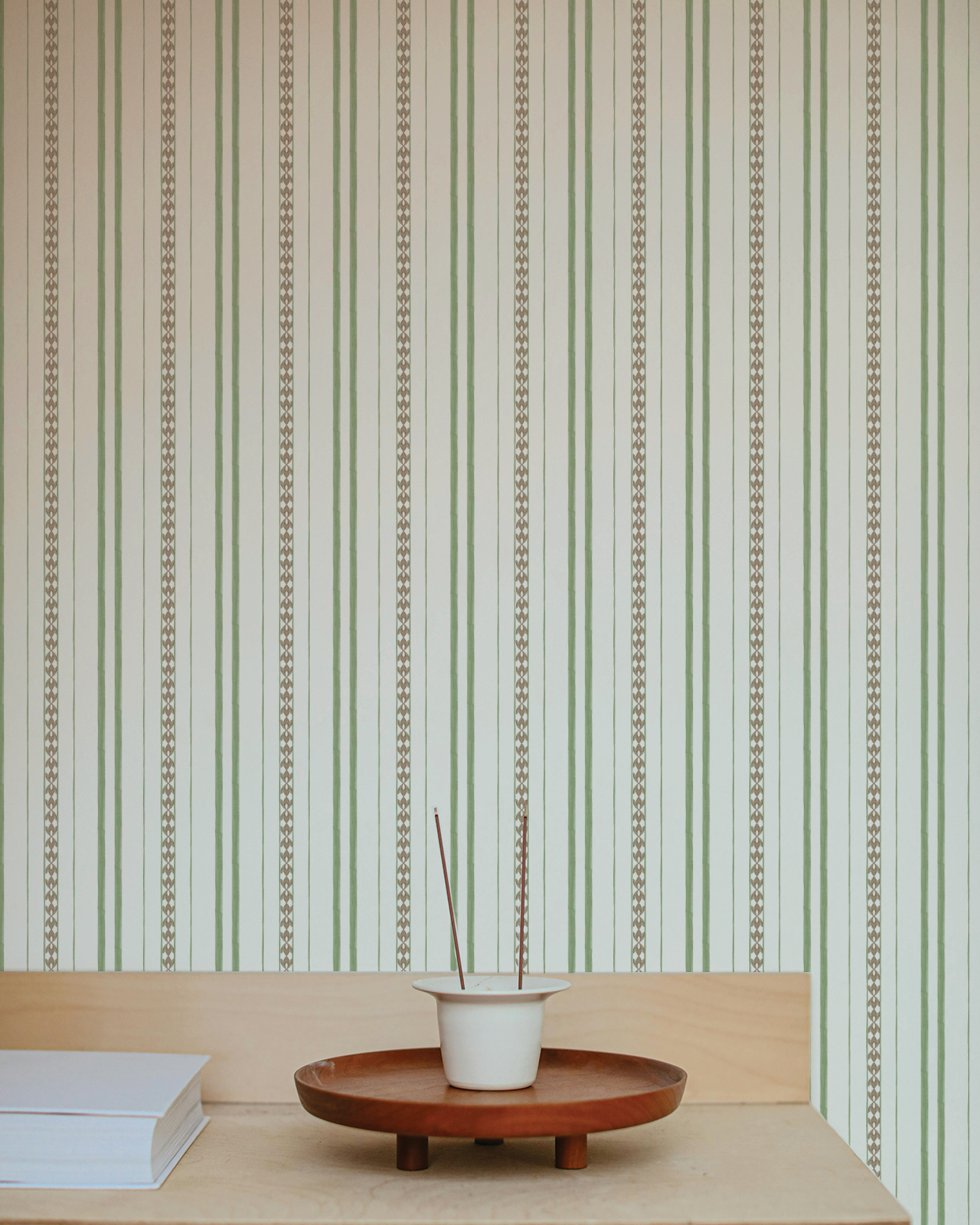 Mizu Stripe, Sage