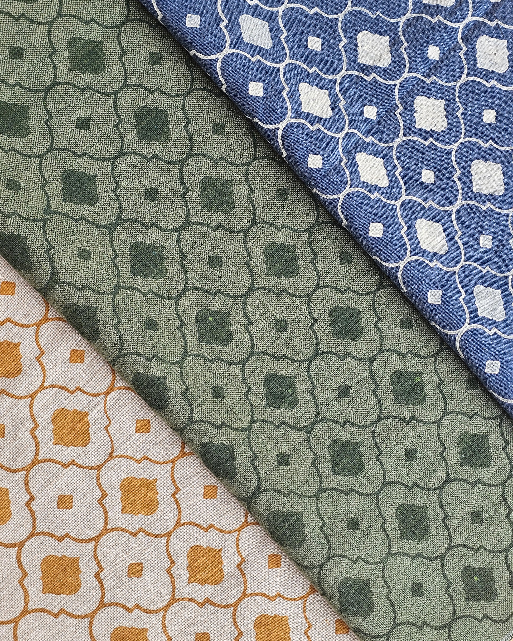 Mosaic Fabric, White