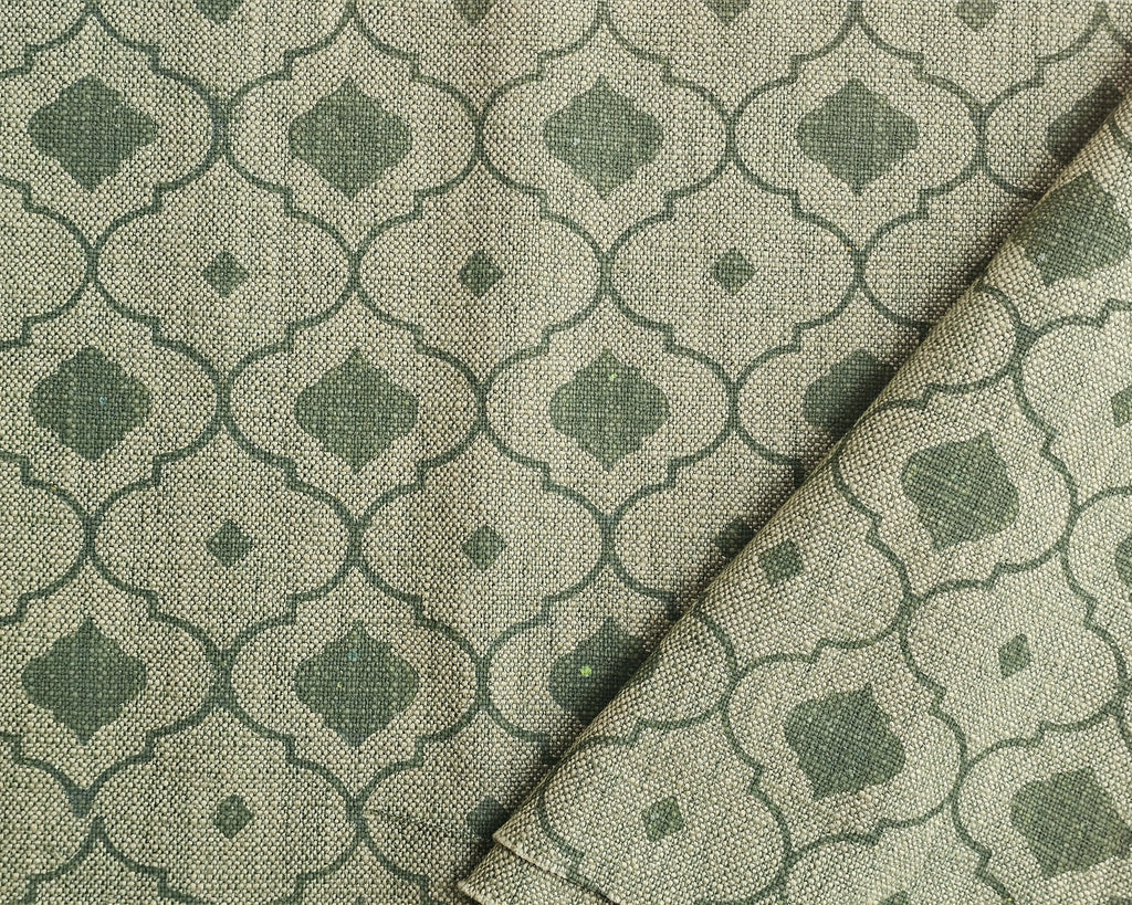 Mosaic Fabric,  Forest Green