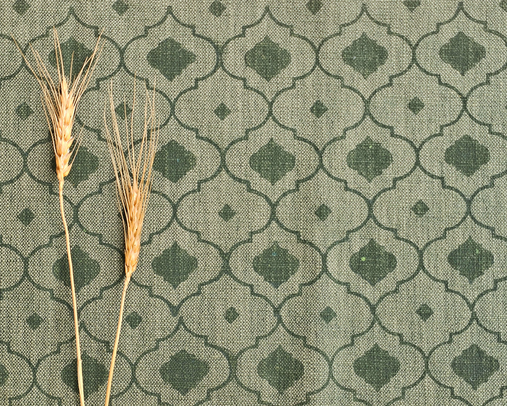 Mosaic Fabric,  Forest Green