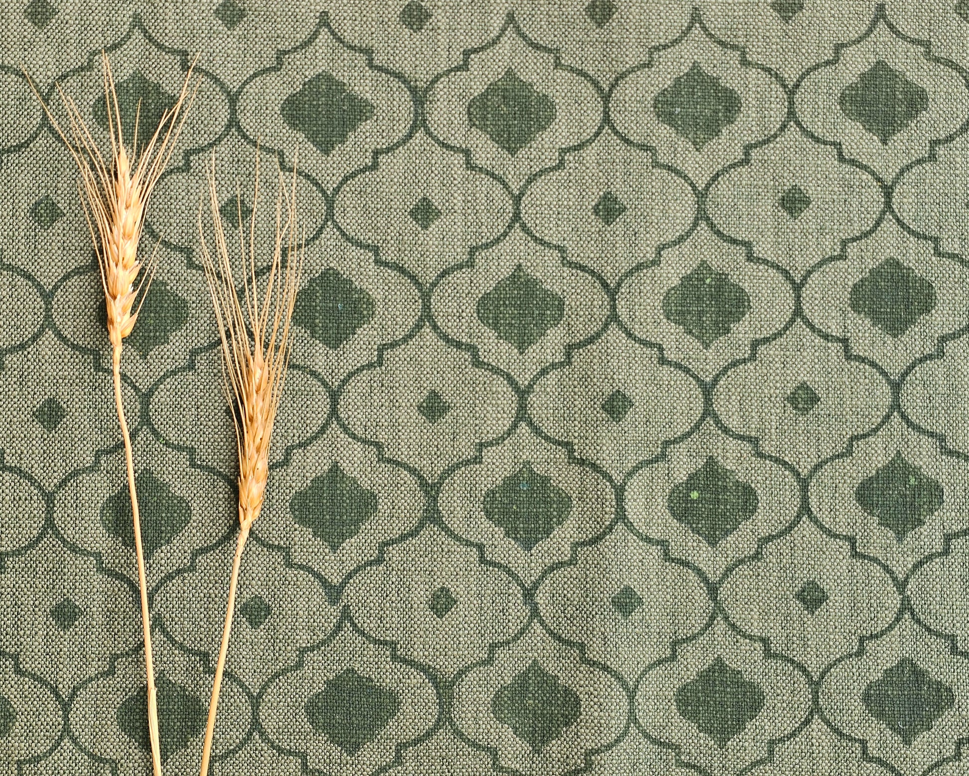 Mosaic Fabric,  Forest Green