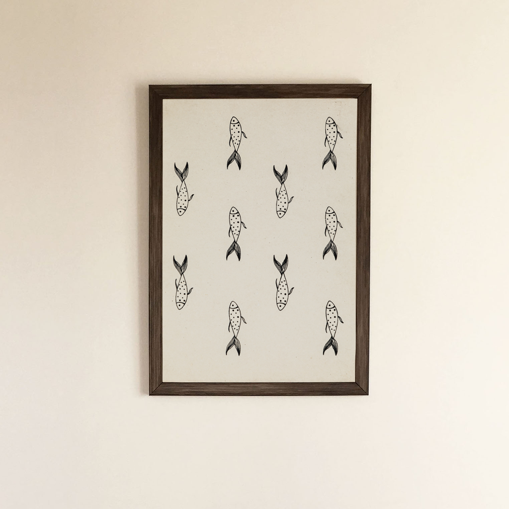 Ocean Art Print On Handmade Cotton Paper