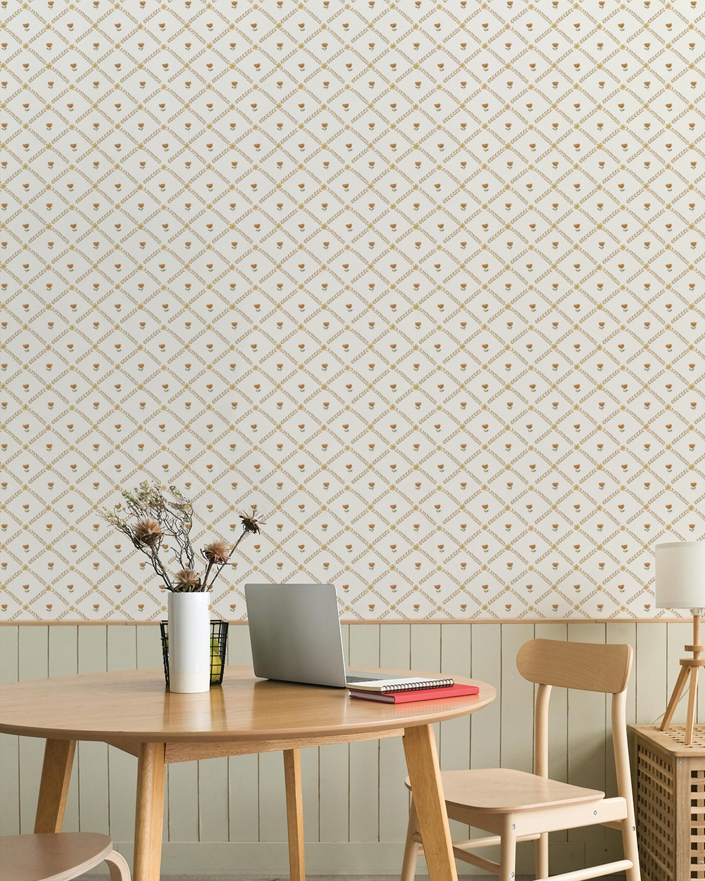 Willow Garden Wallpaper, Ochre