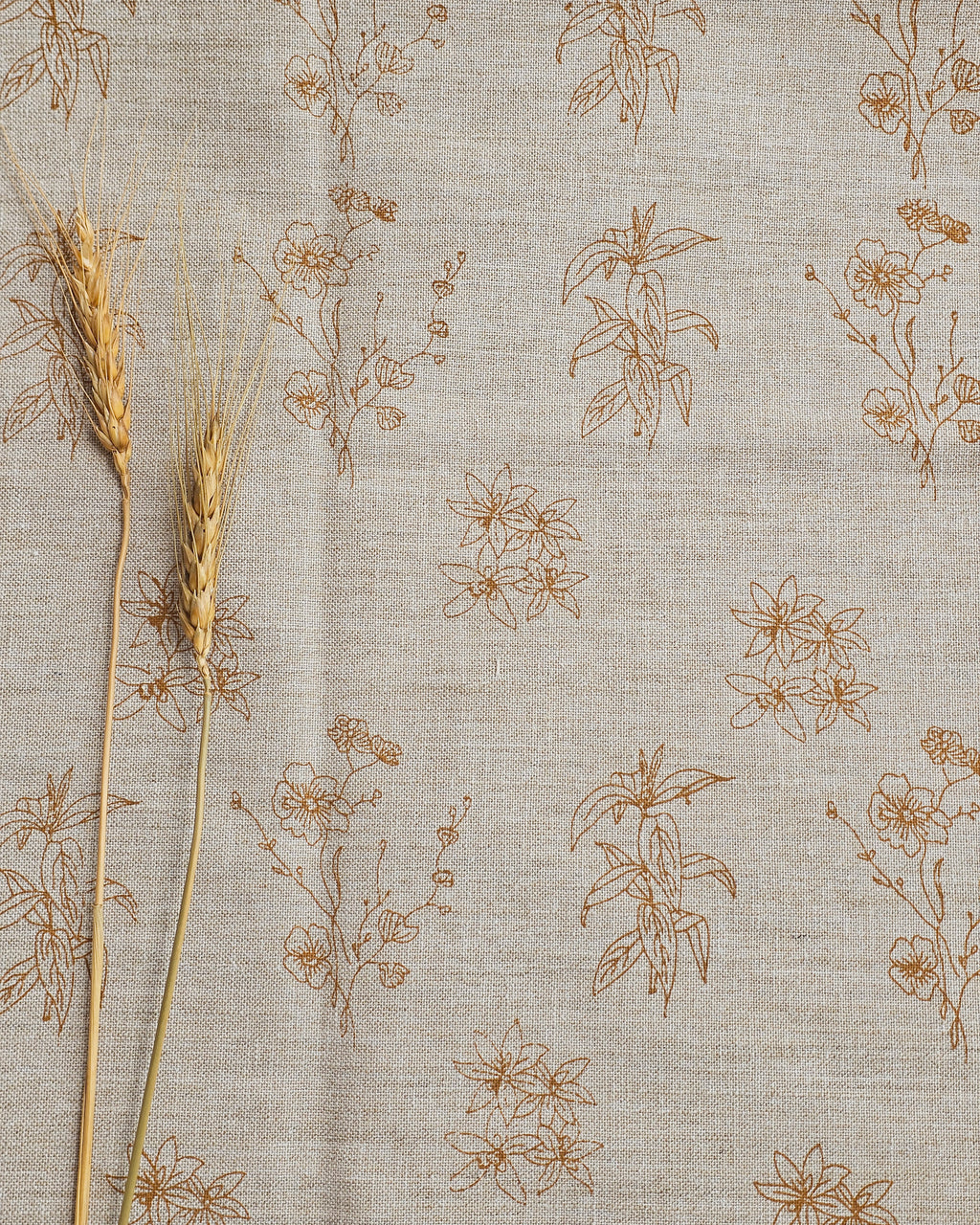 Wildflower Fabric,  Ochre