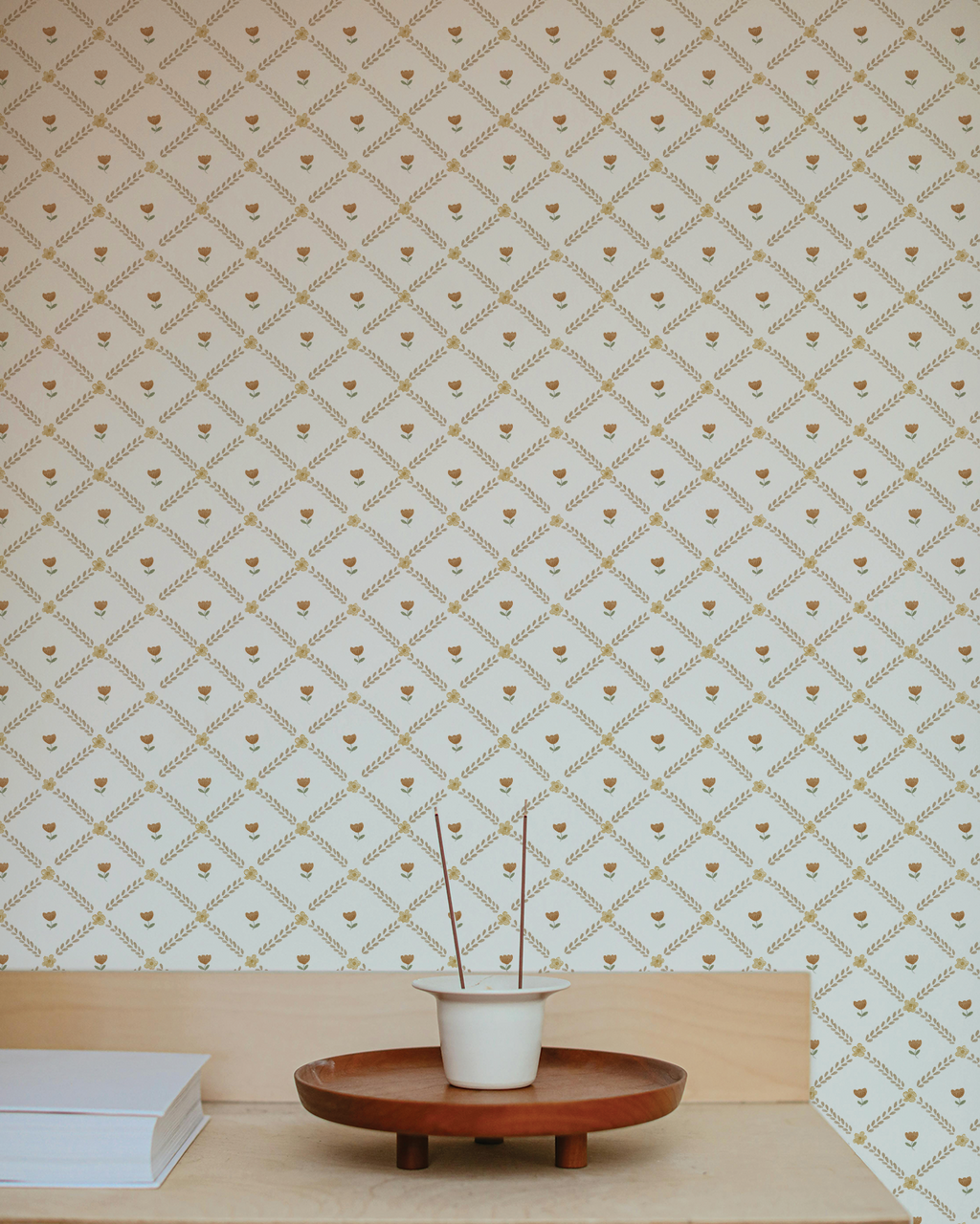 Willow Garden Wallpaper, Ochre
