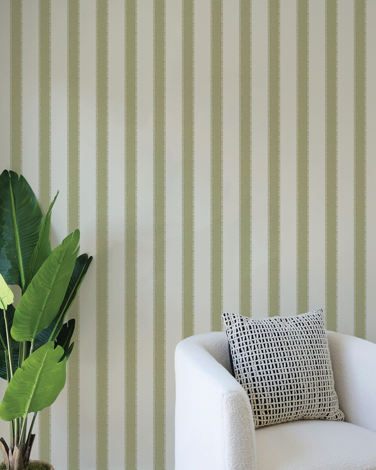 Paar Wallpaper, Sage Green