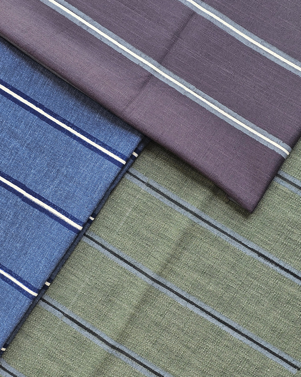 Pinstripe Fabric, Green