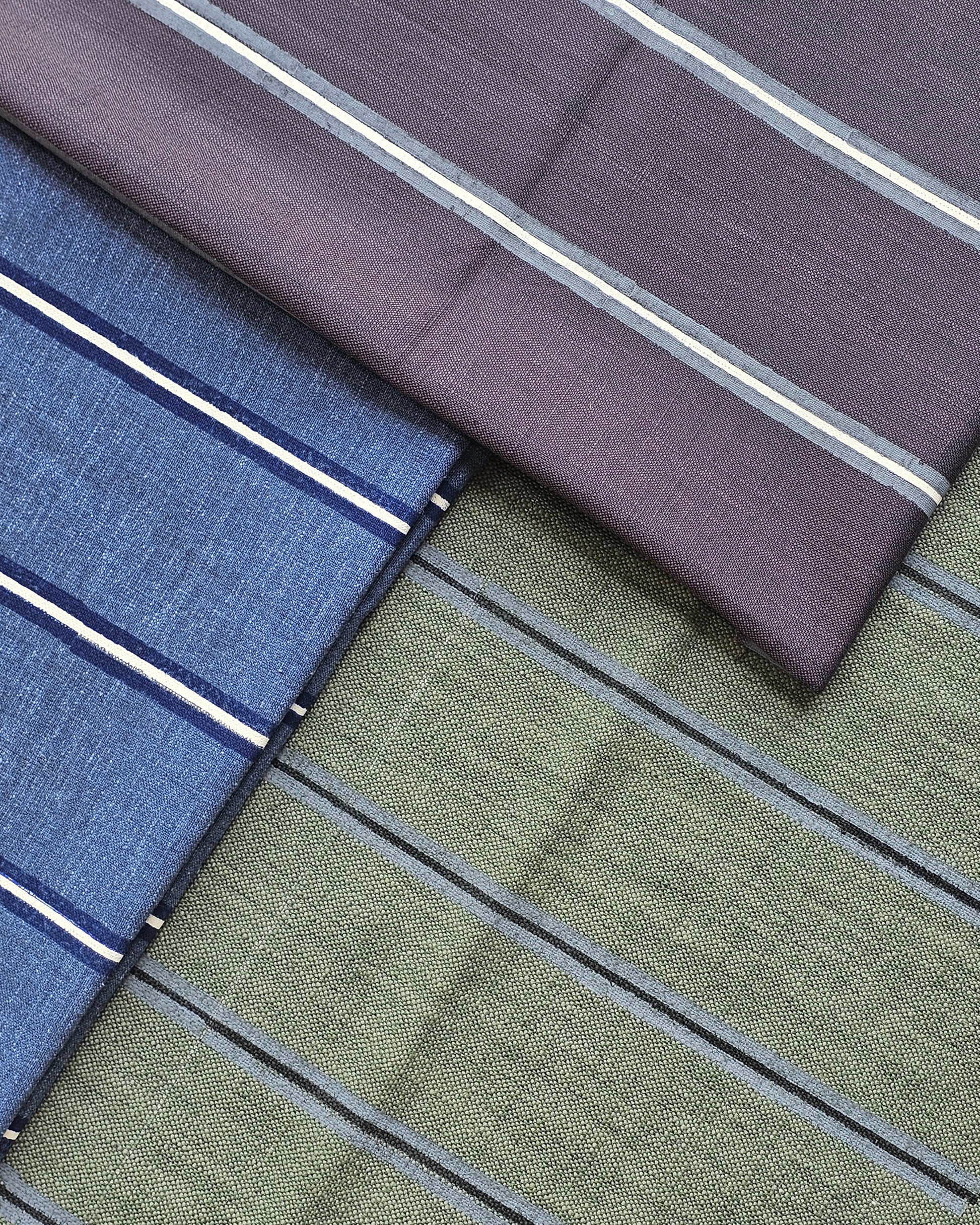 Pinstripe Fabric, Green