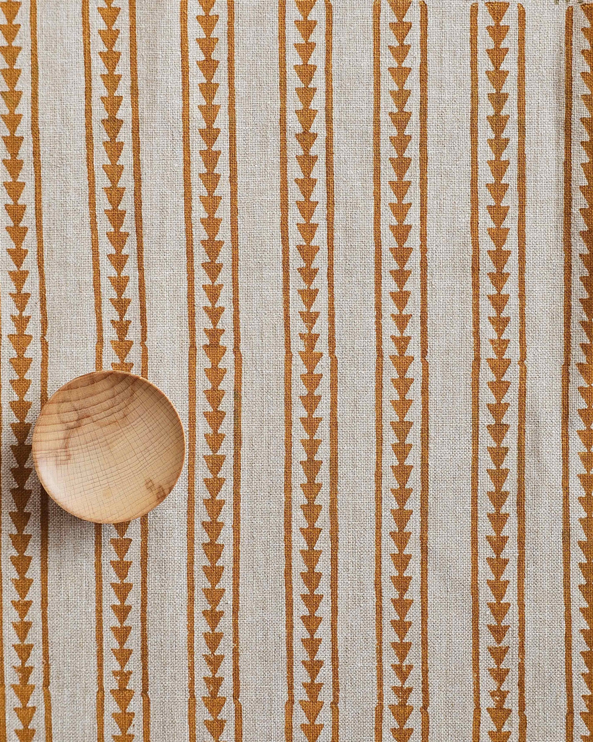 Pine Forest Fabric ,Ochre