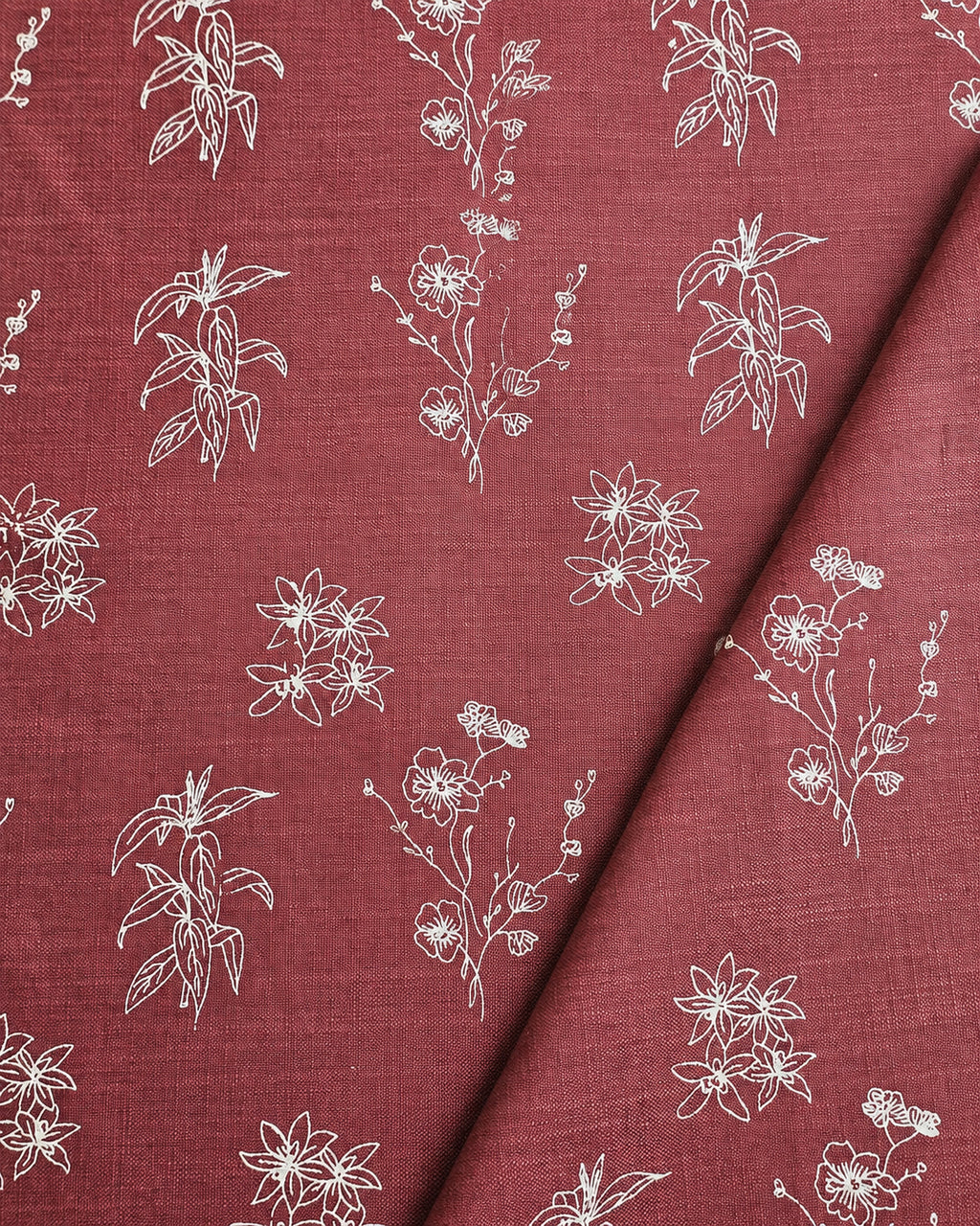 Wildflower Fabric, Red
