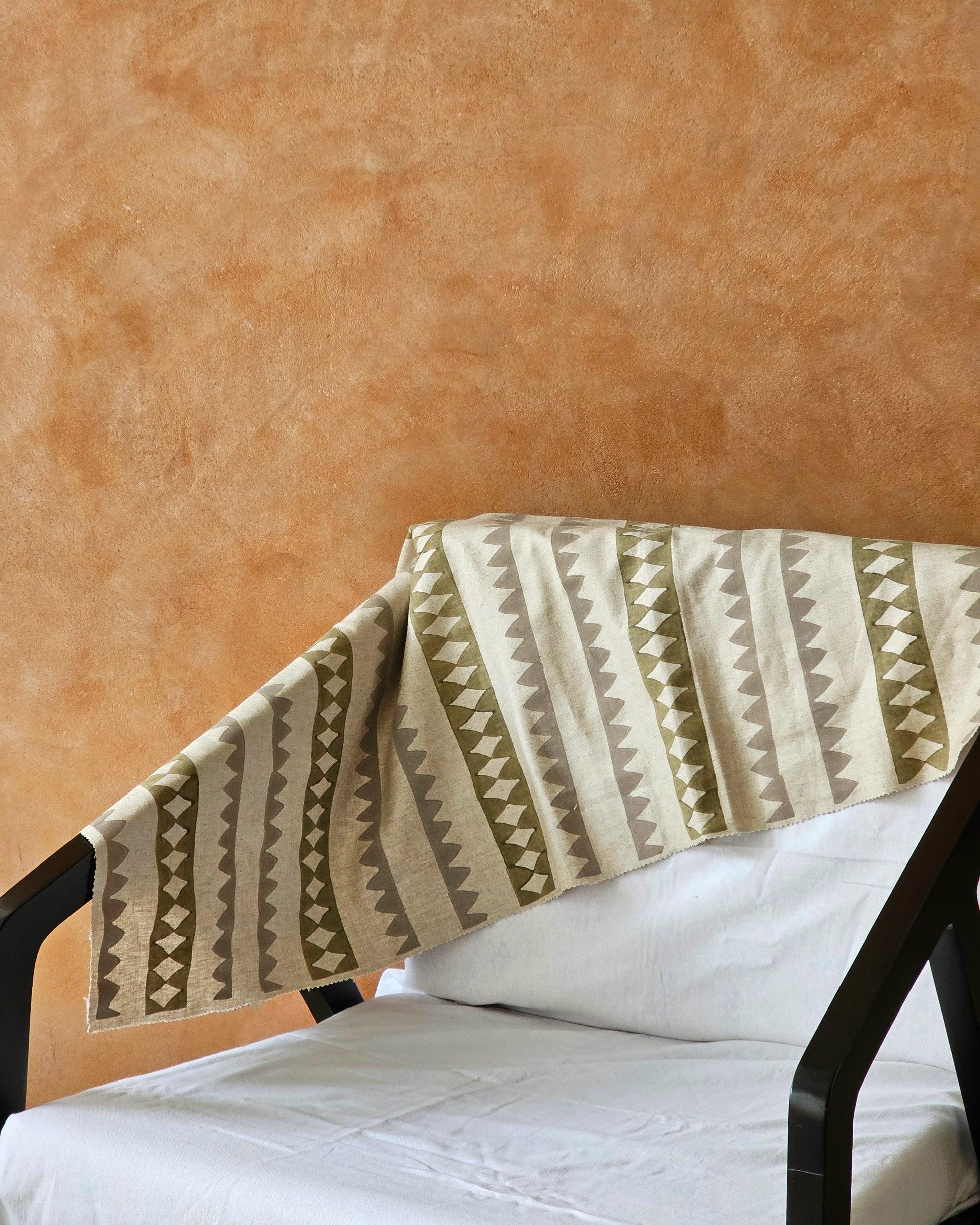 Ribbon, Beige & Sage Green