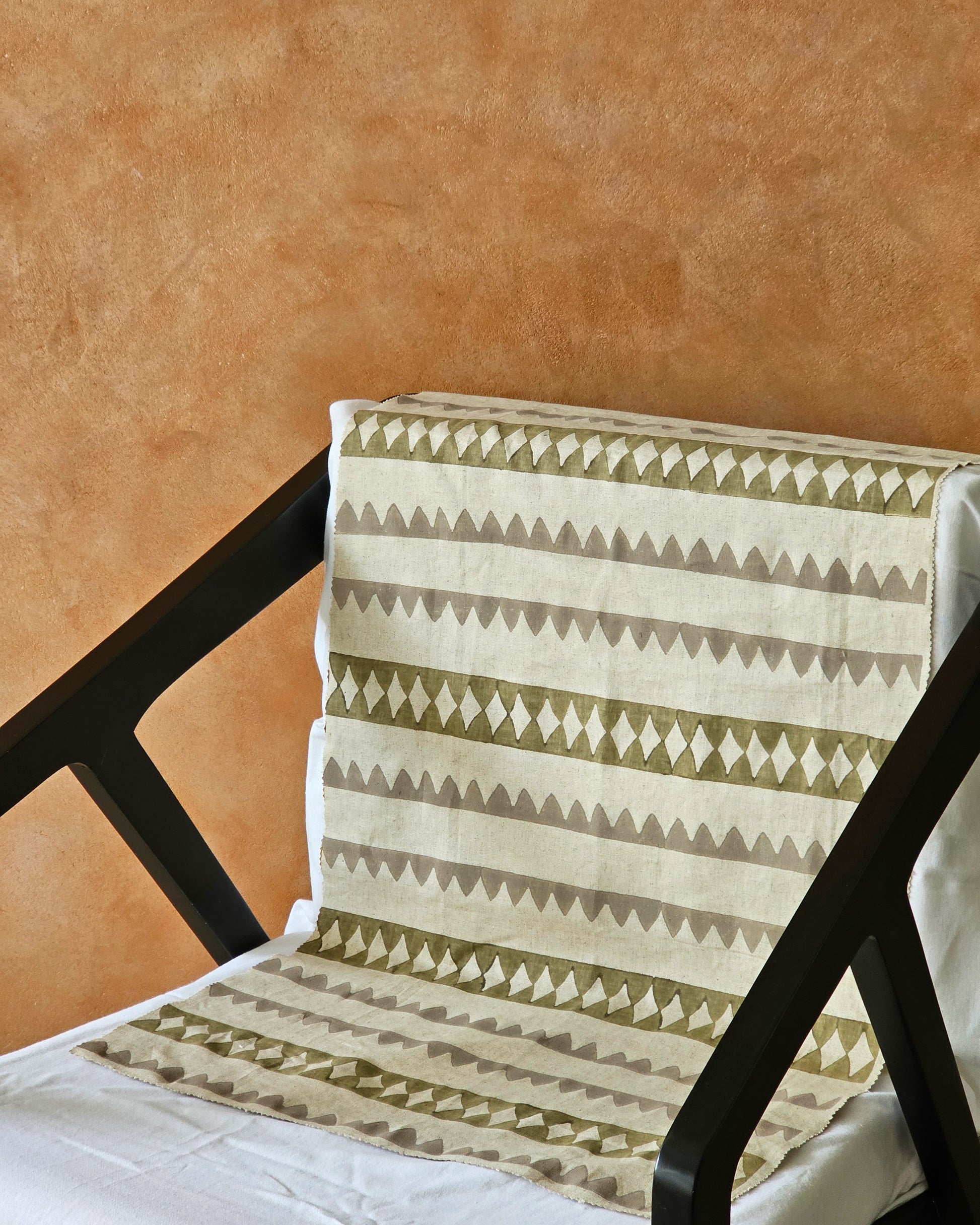 Ribbon, Beige & Sage Green