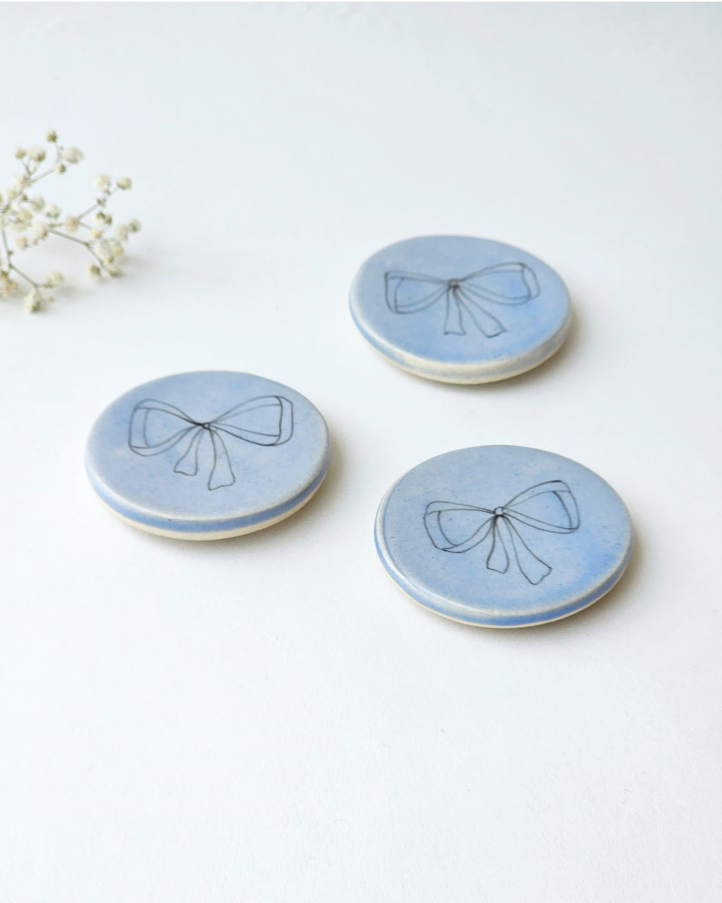Bow Fridge Magnet, Blue