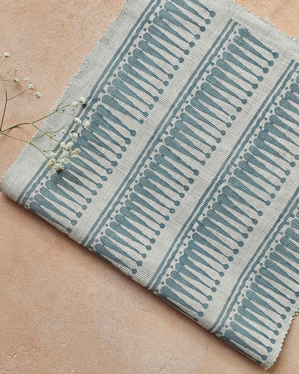 Ritu Fabric,Steel Blue