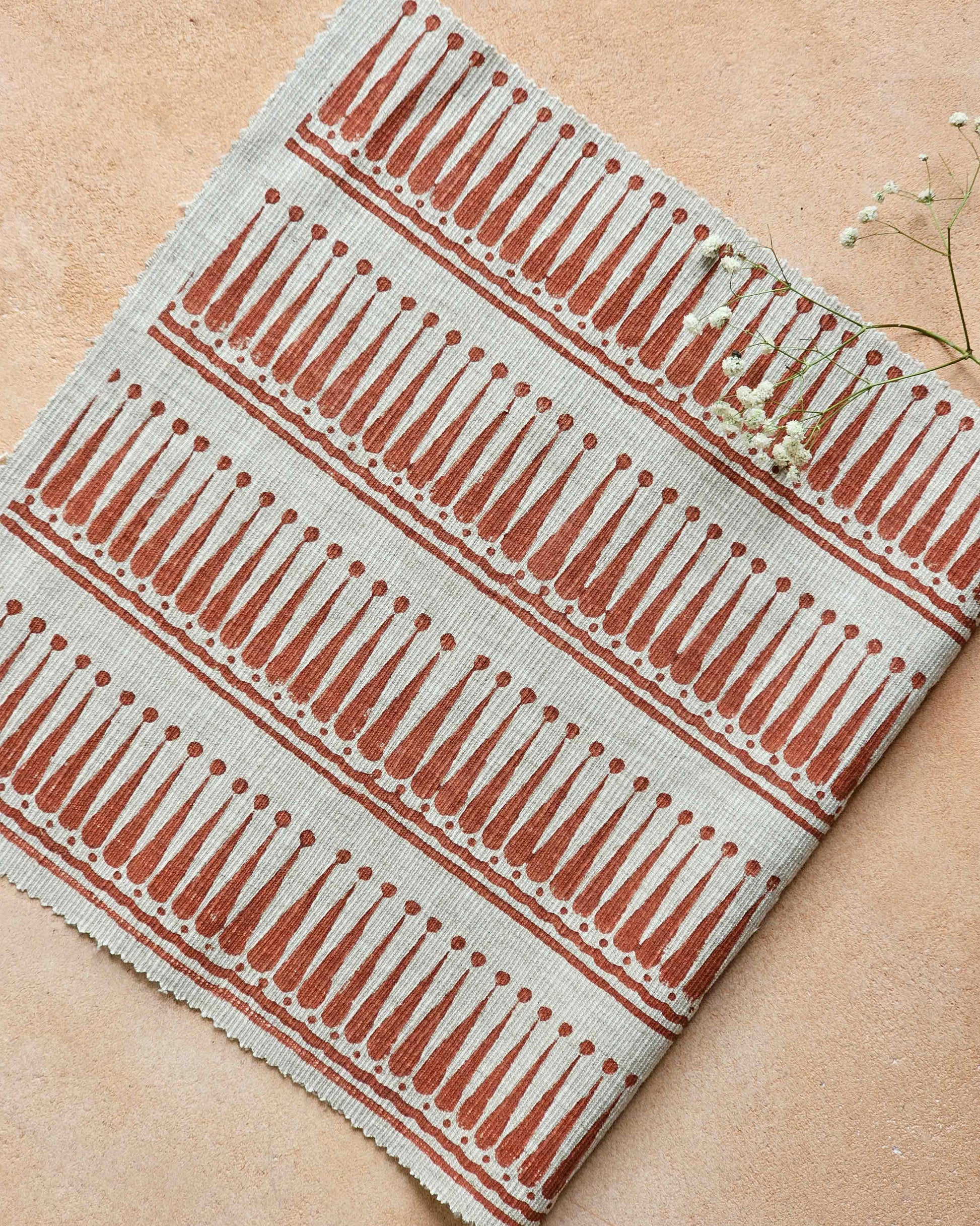 Ritu Fabric,Terracotta