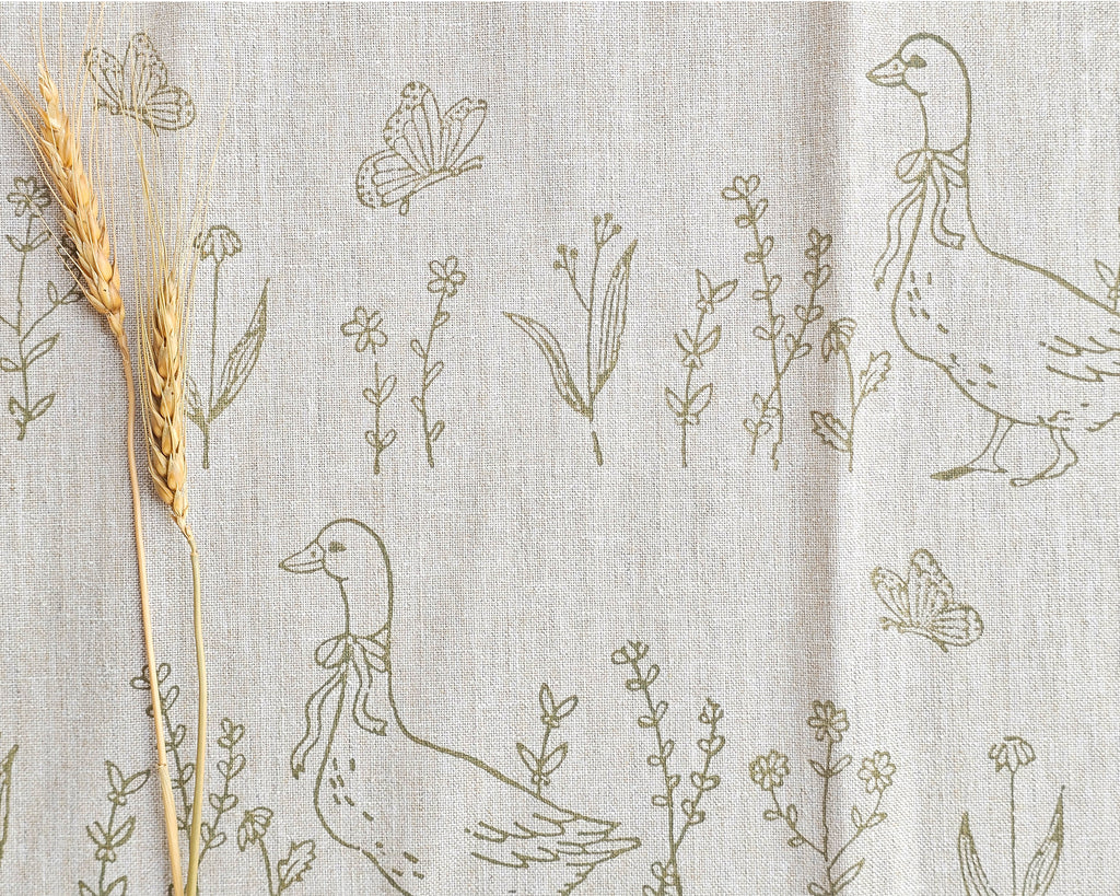 Sunny Duck Fabric,Sage Green