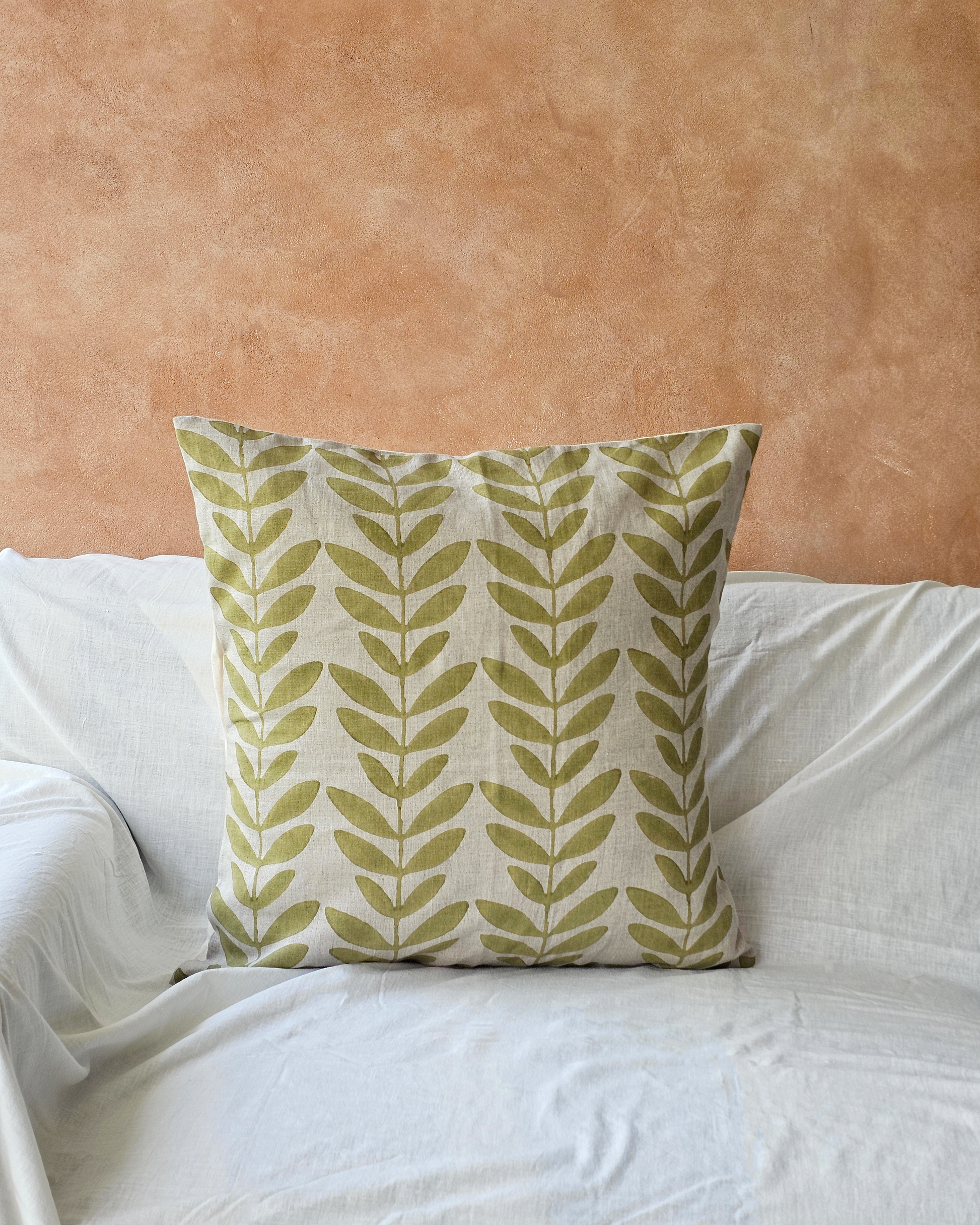 Sagevine Cushion Cover, Green ( 20"x20" )