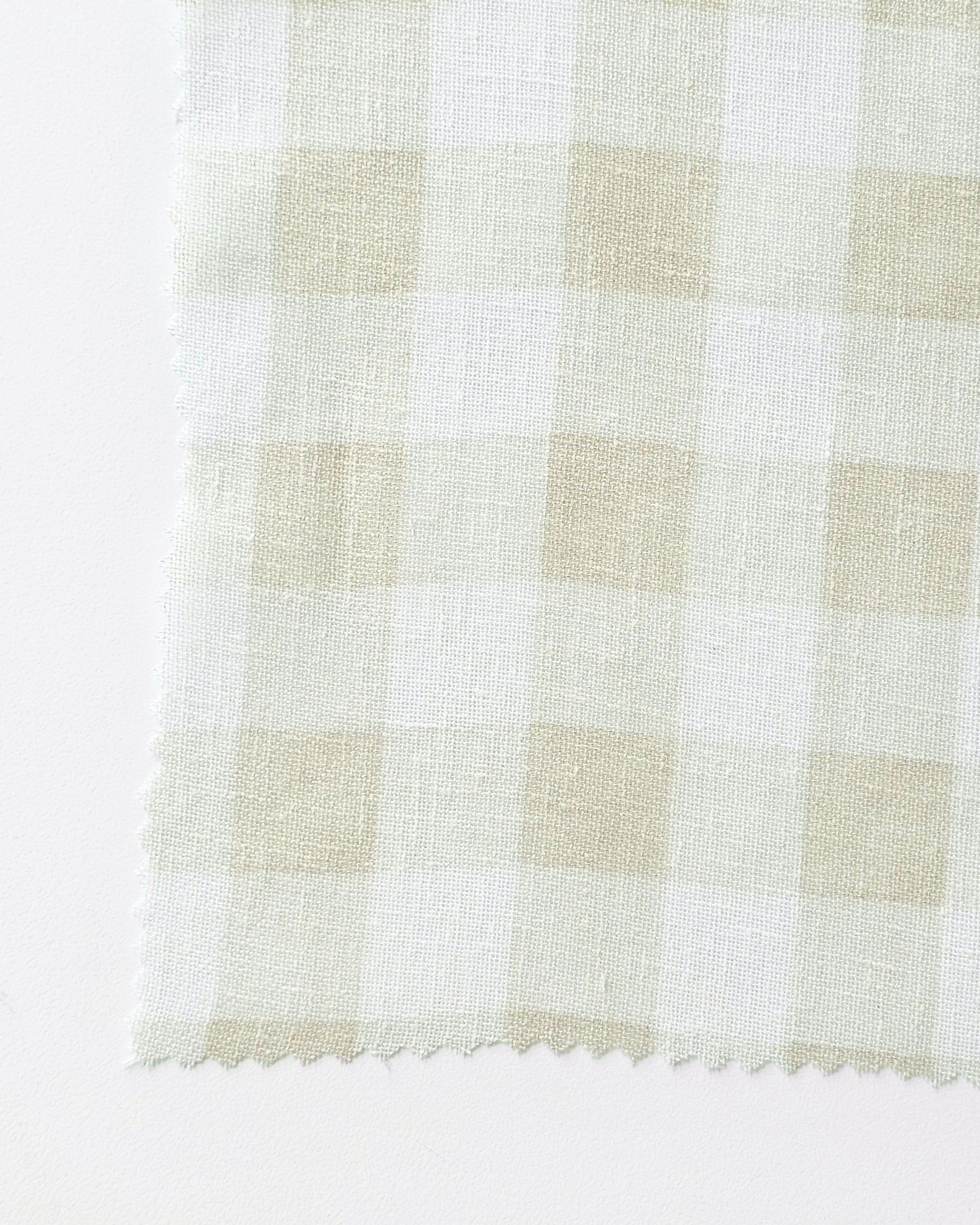 Gingham Check Sheer Fabric