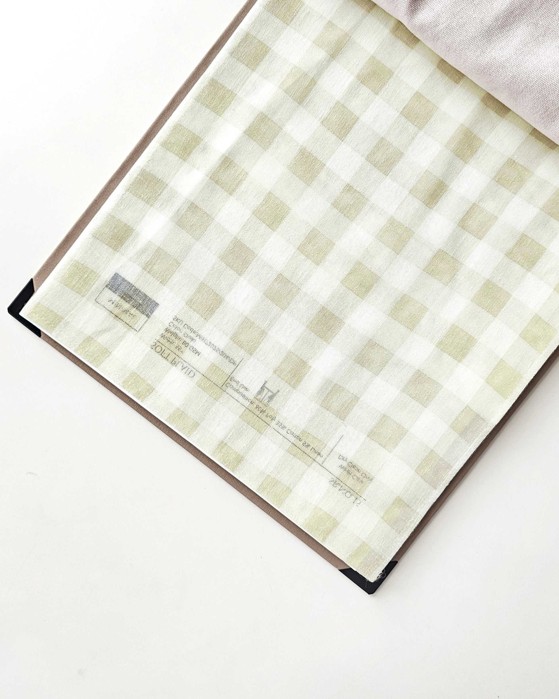Gingham Check Sheer Fabric