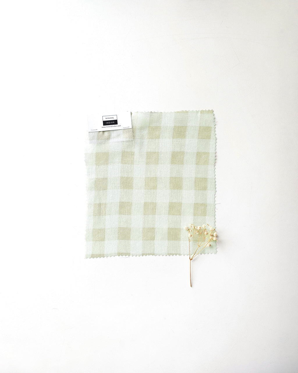 Gingham Check Sheer Fabric