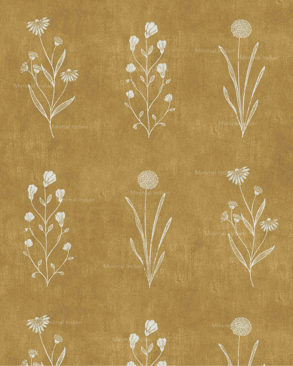 Summer Wind Wallpaper, Ochre