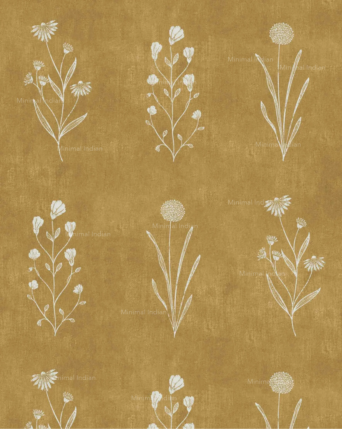 Summer Wind Wallpaper, Ochre