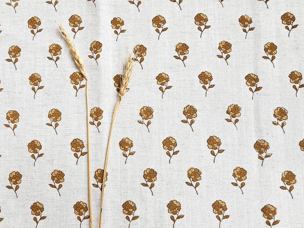 Tagar Fabric, Ochre & Yellow