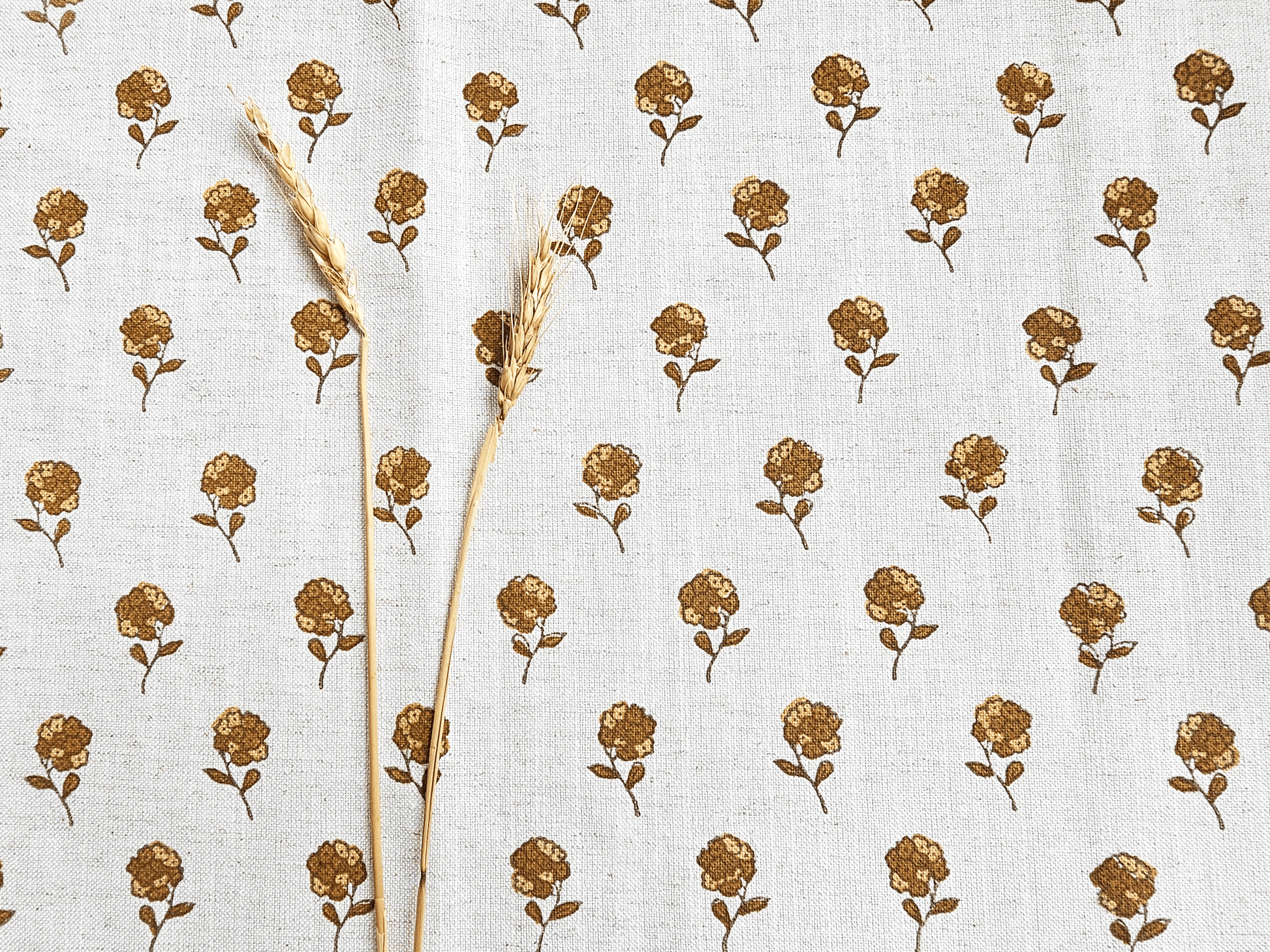 Tagar Fabric, Ochre & Yellow
