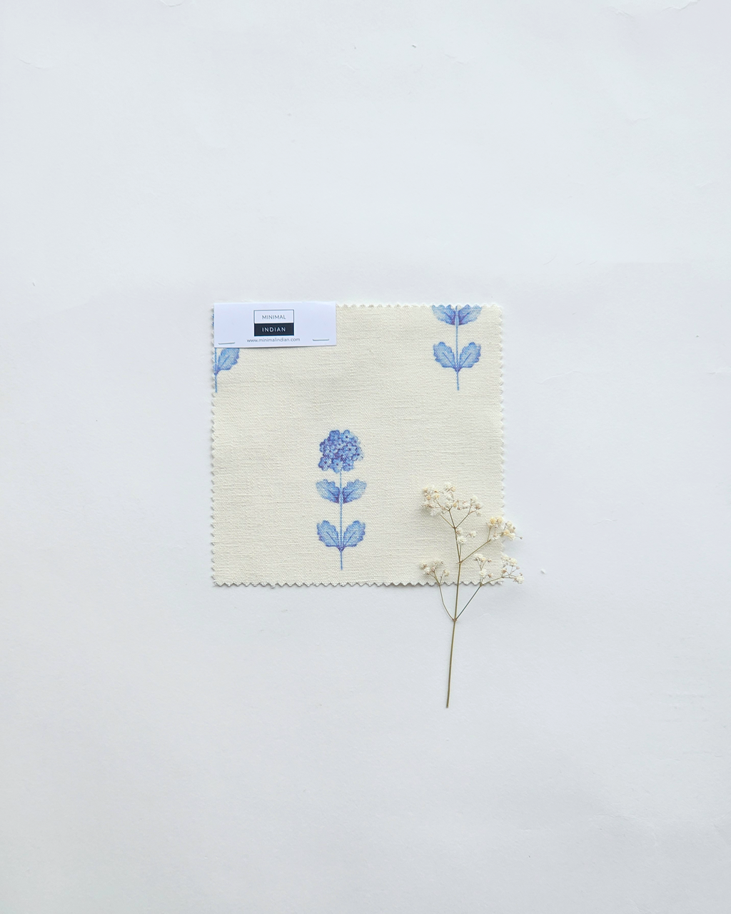 French Flora Fabric, Blue