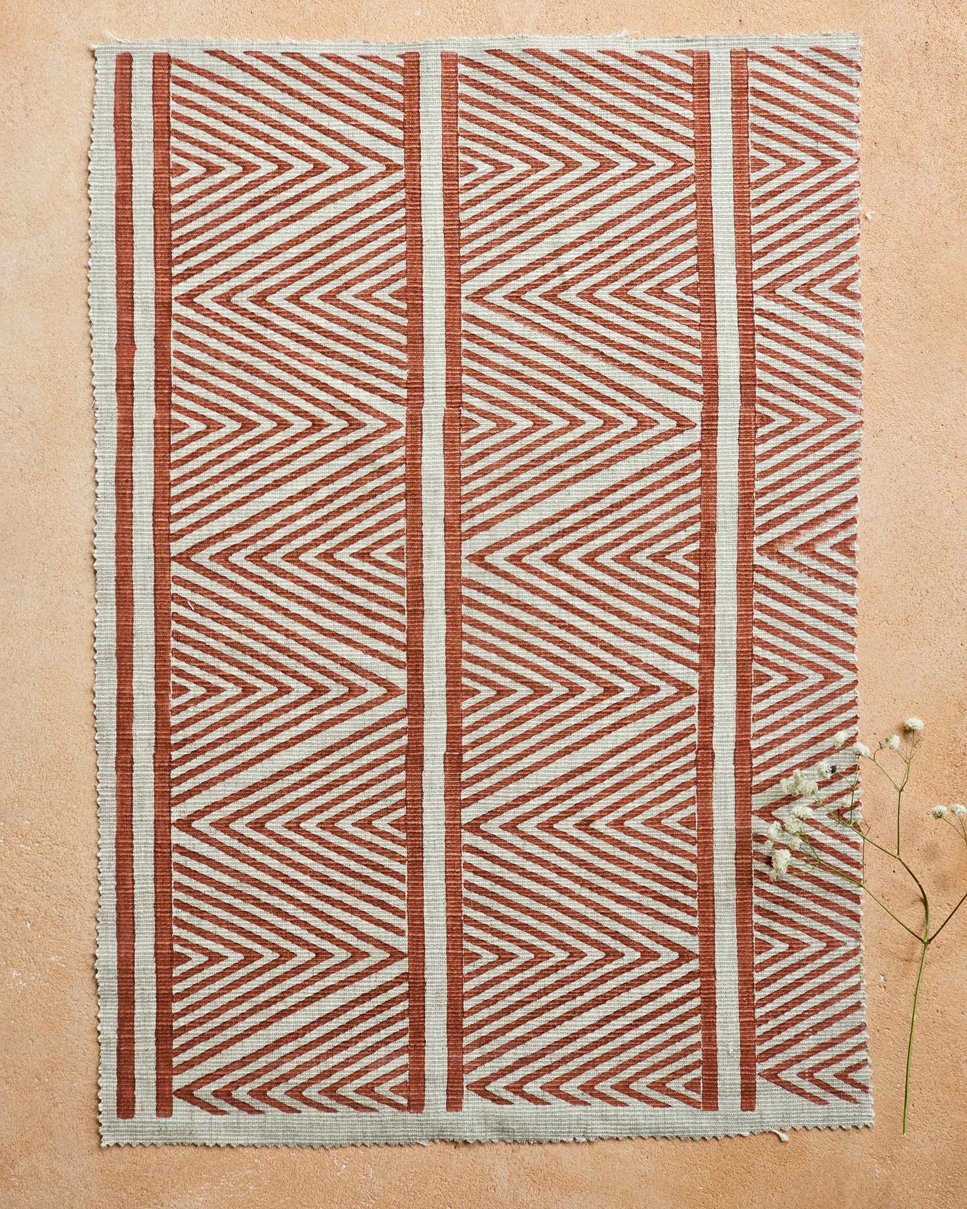 Taal Fabric,Terracotta