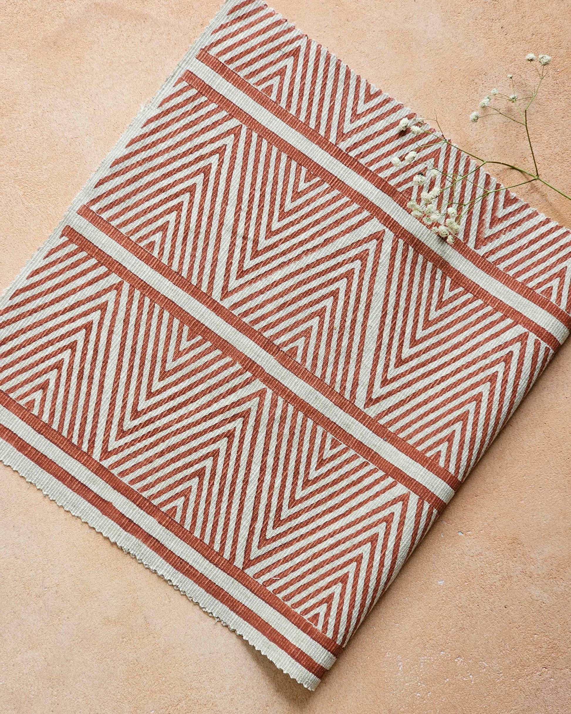 Taal Fabric,Terracotta
