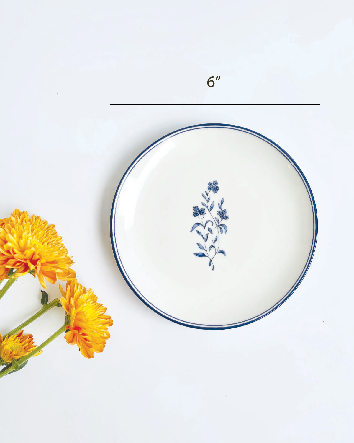 Cicely & French Flora Saucers (4 Pieces )