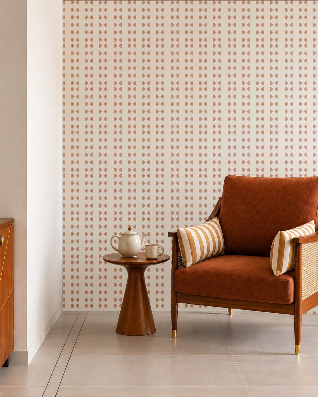 Ceder Wallpaper, Red