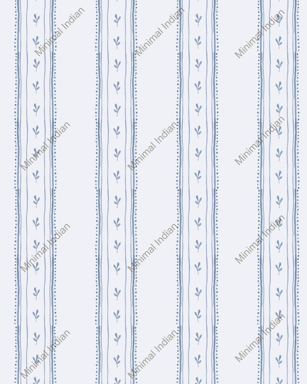 Vera Stripe Wallpaper, Blue
