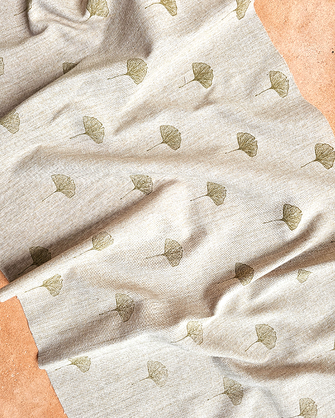 Gingko Fabric, Sage Green