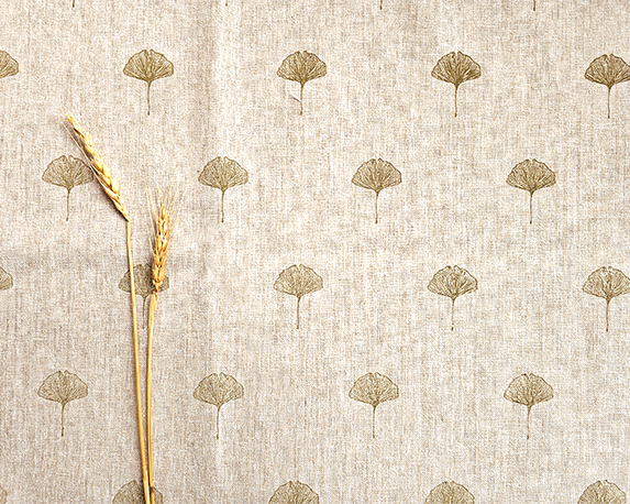 Gingko Fabric, Sage Green