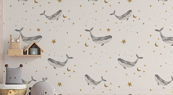 Dancing Whale Wallpaper