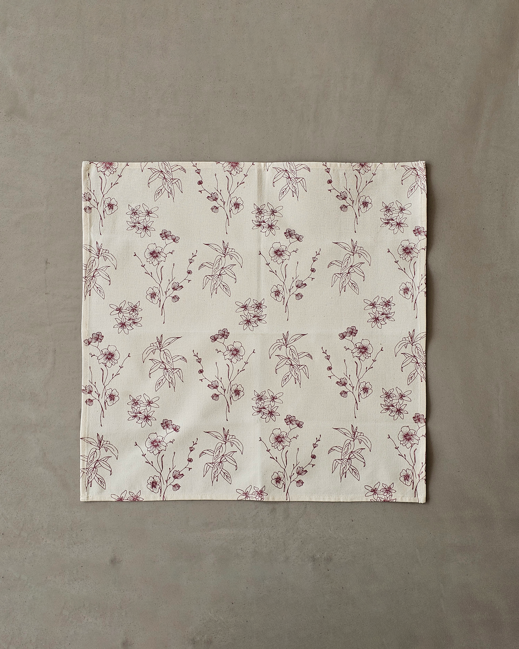 Wildflower Napkins, Maroon( Set of 2)